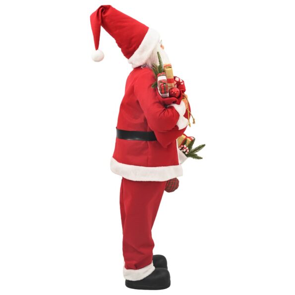 vidaXL Figúrka Mikuláša Červená 110 cm Polyester – Obrázok 4
