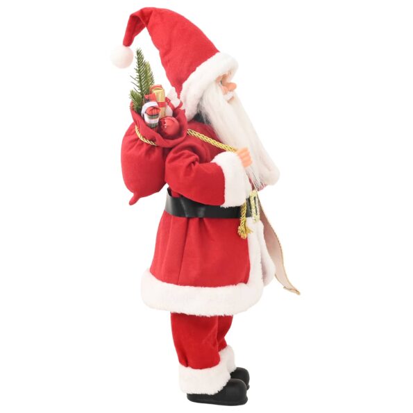 vidaXL Figúrka Mikuláša Červená 30 cm Polyester – Obrázok 4