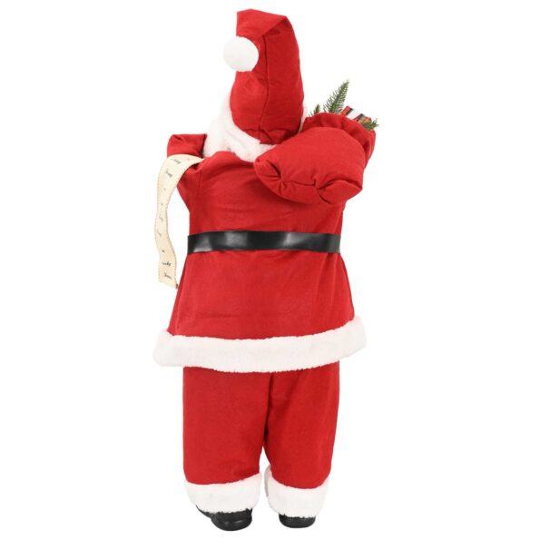 vidaXL Figúrka Mikuláša Červená 30 cm Polyester – Obrázok 5