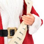vidaXL Figúrka Mikuláša Červená 30 cm Polyester – Obrázok 7
