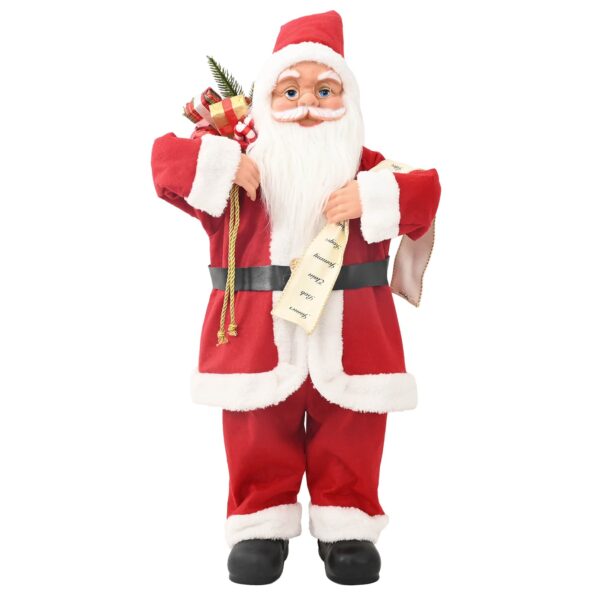 vidaXL Figúrka Mikuláša Červená 62 cm Polyester – Obrázok 3