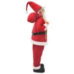 vidaXL Figúrka Mikuláša Červená 110 cm Polyester – Obrázok 4
