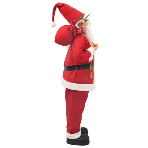vidaXL Figúrka Mikuláša Červená 110 cm Polyester – Obrázok 4