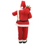 vidaXL Figúrka Mikuláša Červená 110 cm Polyester – Obrázok 5