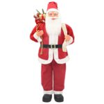 vidaXL Figúrka Mikuláša Červená 180 cm Polyester – Obrázok 3
