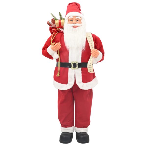 vidaXL Figúrka Mikuláša Červená 180 cm Polyester – Obrázok 3