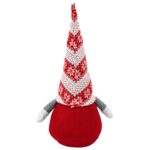 vidaXL Vianočný škriatok Červená 45 cm Polyester – Obrázok 5