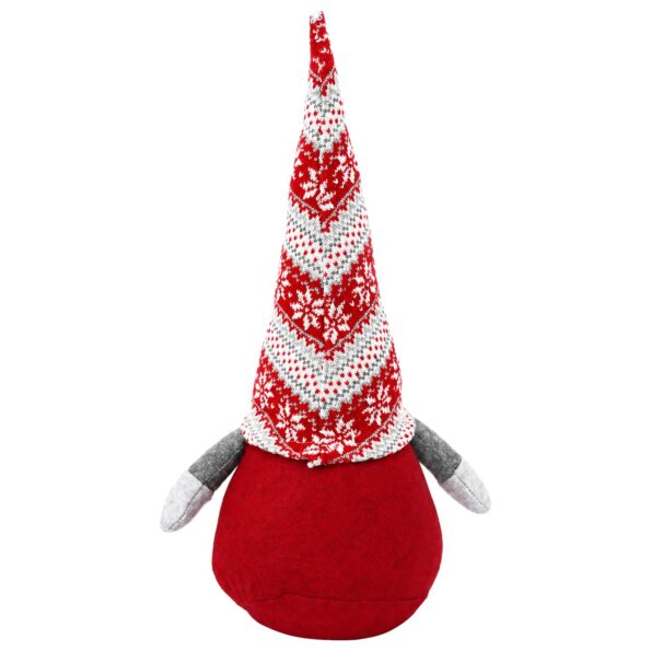 vidaXL Vianočný škriatok Červená 45 cm Polyester – Obrázok 5