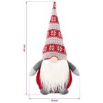 vidaXL Vianočný škriatok Červená 45 cm Polyester – Obrázok 7