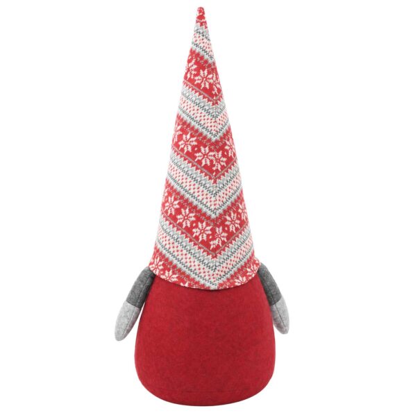 vidaXL Vianočný škriatok Červená 80 cm Polyester – Obrázok 5