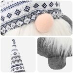 vidaXL Vianočný škriatok Sivá 45 cm Polyester – Obrázok 6