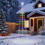vidaXL LED vianočný stromček v tvare kužeľa 180 cm 250 LED Viac farieb