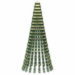 vidaXL LED vianočný stromček 220 cm 460 LED Teplá biela Oceľ Zelená – Obrázok 2