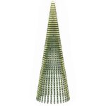 vidaXL LED vianočný stromček 470 cm 1504 LED Teplá biela Oceľ Zelená – Obrázok 2