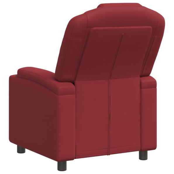 vidaXL Polohovacie kreslo Víno červené 75 x 95 x 106 cm Látka – Obrázok 6