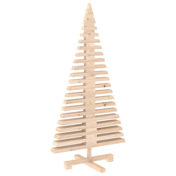 vidaXL Drevený vianočný stromček KOTKA 120 cm Borovicový masív – Obrázok 4