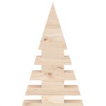 vidaXL Drevený vianočný stromček KOTKA 120 cm Borovicový masív – Obrázok 7