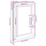 vidaXL Biele vnútorné farby okna v suteréne RISOR 60 x 80 cm – Obrázok 12