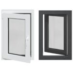 vidaXL Biele vnútorné farby okna v suteréne RISOR 60 x 80 cm – Obrázok 2