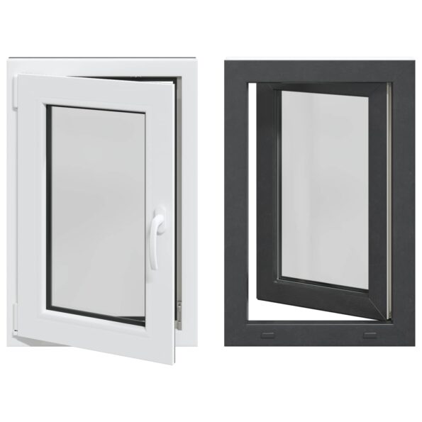vidaXL Biele vnútorné farby okna v suteréne RISOR 60 x 80 cm – Obrázok 2