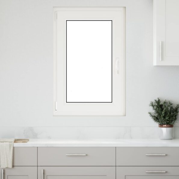 vidaXL Biele vnútorné farby okna v suteréne RISOR 60 x 80 cm – Obrázok 3