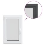 vidaXL Biele vnútorné farby okna v suteréne RISOR 60 x 80 cm – Obrázok 8