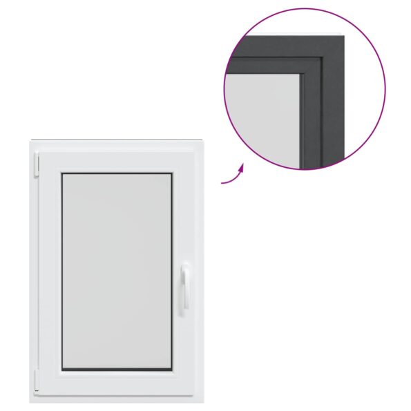 vidaXL Biele vnútorné farby okna v suteréne RISOR 60 x 80 cm – Obrázok 8