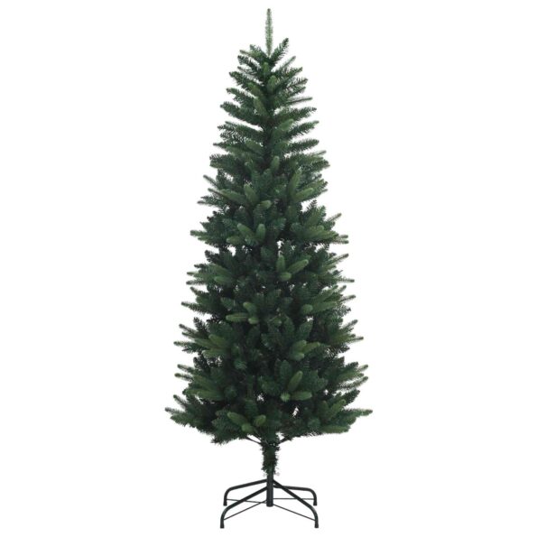 vidaXL Artificial Hinged Christmas Tree 150 cm PE a PVC Zelená – Obrázok 3