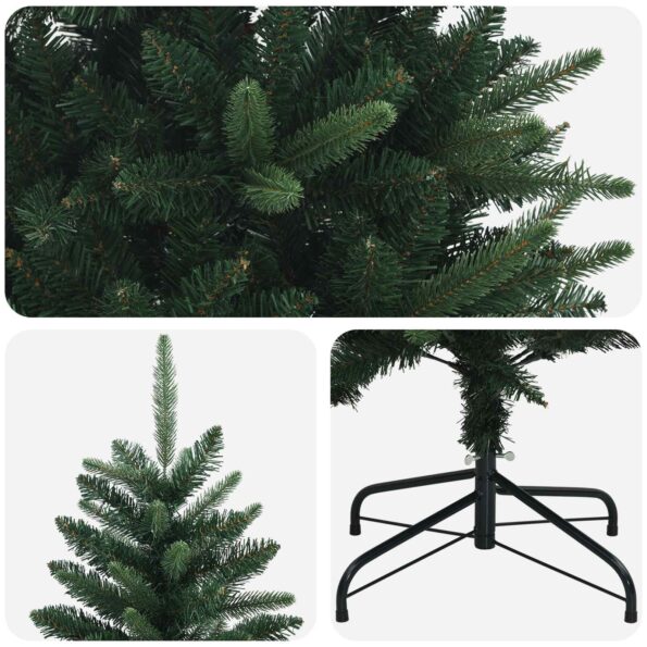 vidaXL Artificial Hinged Christmas Tree 150 cm PE a PVC Zelená – Obrázok 4