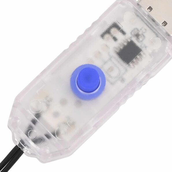 vidaXL Súprava vianočných ozdôb 61 ks Zelená Ø 6 cm Plast 150 LED – Obrázok 8