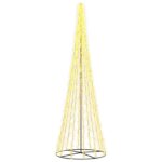 vidaXL LED vianočný stromček 485 cm 3000 LED Teplá biela Oceľ Čierna – Obrázok 2
