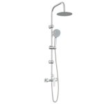 vidaXL Sprchový systém Chróm Nehrdzavejúca oceľ 21 x 48 x 112 cm – Obrázok 2