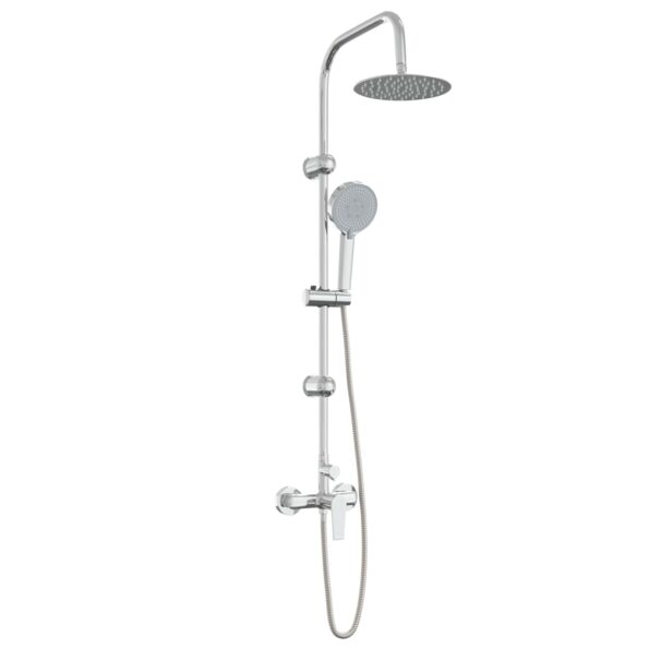 vidaXL Sprchový systém Chróm Nehrdzavejúca oceľ 21 x 48 x 112 cm – Obrázok 2