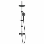 vidaXL Sprchový systém Čierna Nehrdzavejúca oceľ 21 x 48 x 112 cm – Obrázok 3