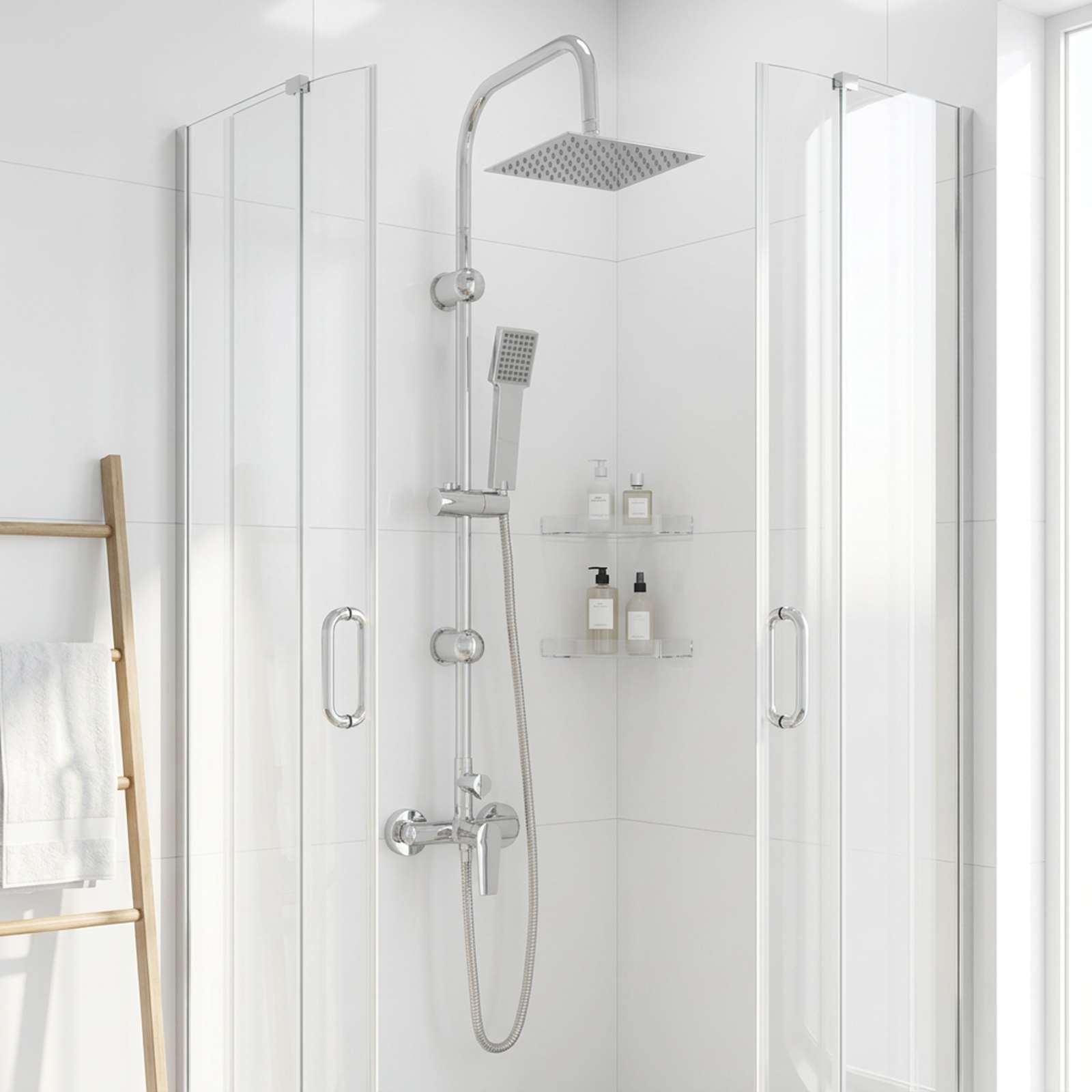 42053768_1.jpg vidaXL Sprchový systém Chróm Nehrdzavejúca oceľ 21 x 48 x 112 cm – Obrázok 1