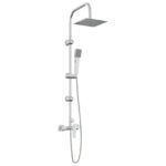 vidaXL Sprchový systém Chróm Nehrdzavejúca oceľ 21 x 48 x 112 cm – Obrázok 2