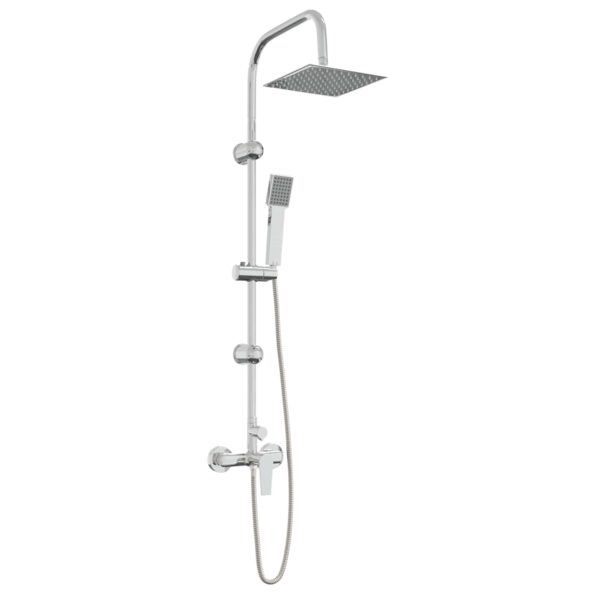 vidaXL Sprchový systém Chróm Nehrdzavejúca oceľ 21 x 48 x 112 cm – Obrázok 2