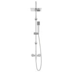 vidaXL Sprchový systém Chróm Nehrdzavejúca oceľ 21 x 48 x 112 cm – Obrázok 3