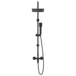vidaXL Sprchový systém Čierna Nehrdzavejúca oceľ 21 x 48 x 112 cm – Obrázok 3