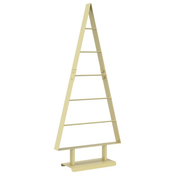 vidaXL Kovový vianočný stromček KUOPIO 90 cm Oceľ Zlatá – Obrázok 2