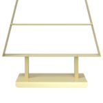 vidaXL Kovový vianočný stromček KUOPIO 90 cm Oceľ Zlatá – Obrázok 6