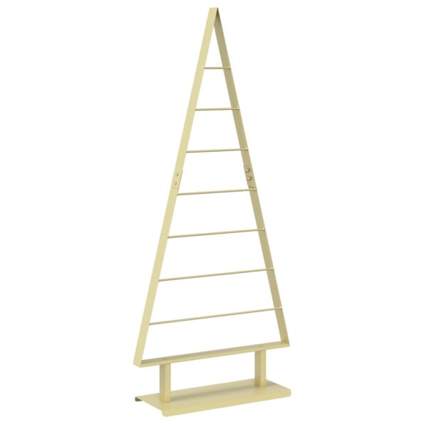 vidaXL Kovový vianočný stromček KUOPIO 125 cm Oceľ Zlatá – Obrázok 2