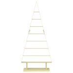 vidaXL Kovový vianočný stromček KUOPIO 125 cm Oceľ Zlatá – Obrázok 4