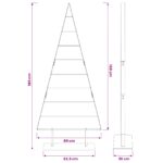 vidaXL Kovový vianočný stromček KUOPIO 180 cm Oceľ Zlatá – Obrázok 7