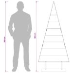 vidaXL Kovový vianočný stromček KUOPIO 180 cm Oceľ Zlatá – Obrázok 8