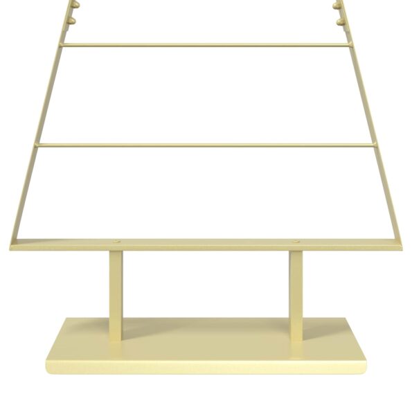 vidaXL Kovový vianočný stromček KUOPIO 210 cm Oceľ Zlatá – Obrázok 6
