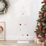 vidaXL Kovový vianočný stromček KUOPIO 90 cm Oceľ Biela – Obrázok 3