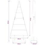 vidaXL Kovový vianočný stromček KUOPIO 90 cm Oceľ Biela – Obrázok 7