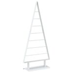 vidaXL Kovový vianočný stromček KUOPIO 125 cm Oceľ Biela – Obrázok 2