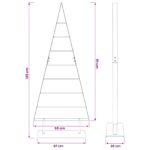 vidaXL Kovový vianočný stromček KUOPIO 125 cm Oceľ Biela – Obrázok 7